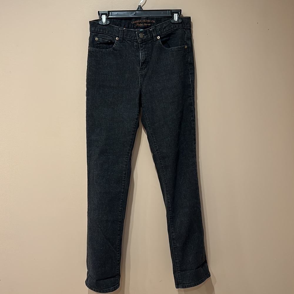 Ralph Lauren Lauren Jeans Co Classic Straight Leg Jeans Dark Wash size 2